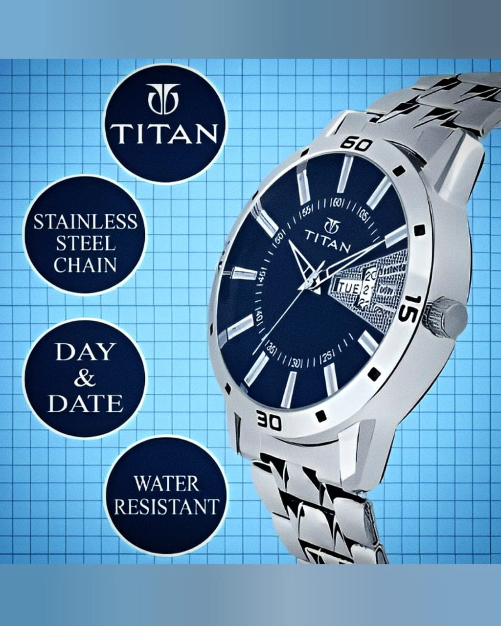 ANALOG STYLISH WATCH FOR MEN WITH UNIQUE DESIGN